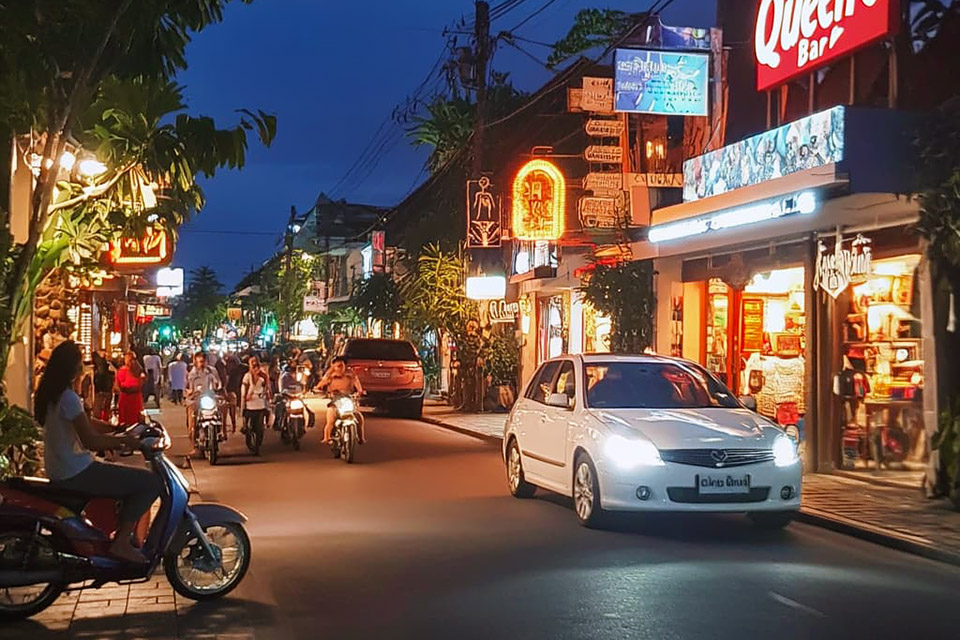 Seminyak Streets at Night